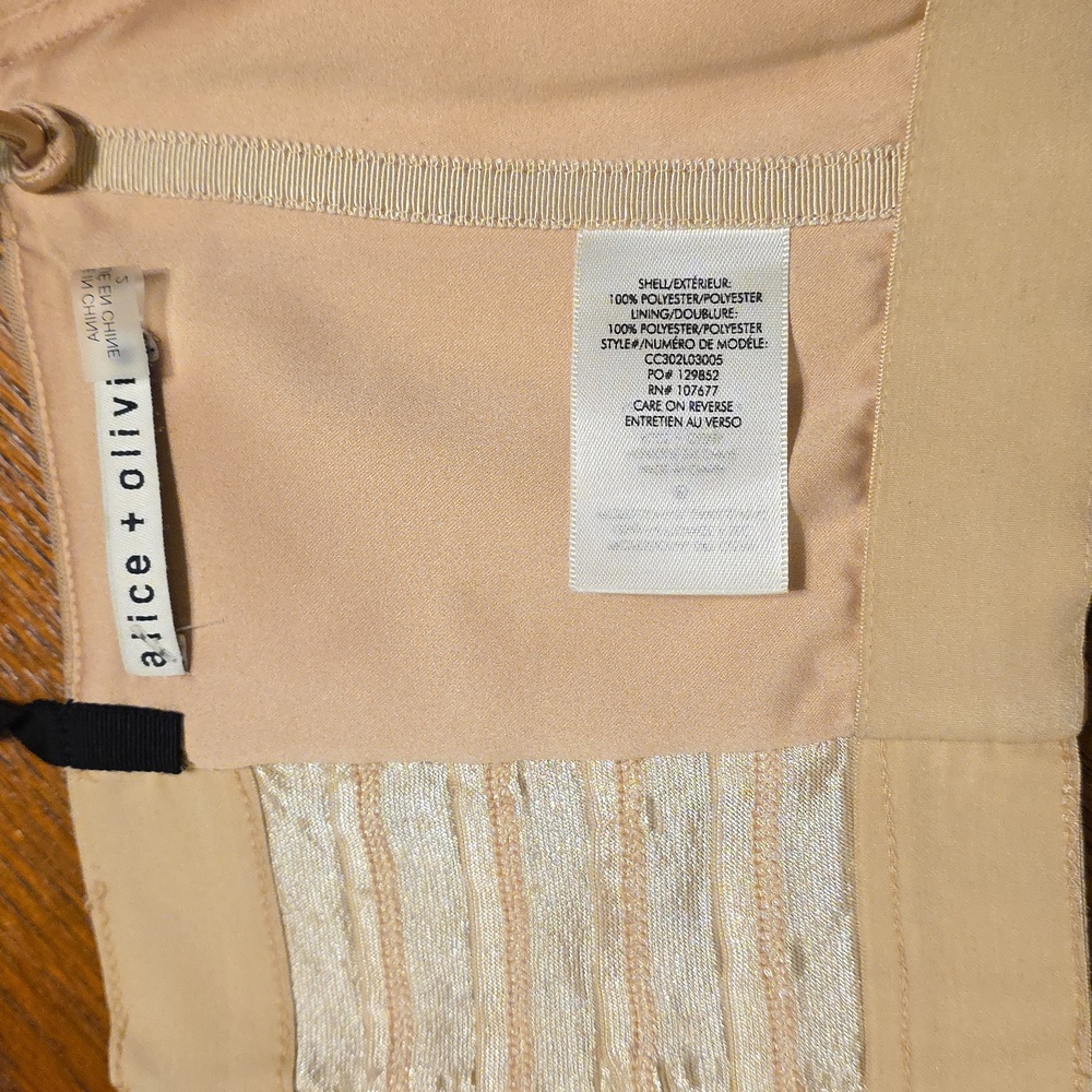 Alice + Olivia Dania Ruched Bustier, Sz 2 - Picture 6 of 15